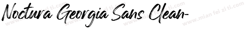 Noctura Georgia Sans Clean字体转换